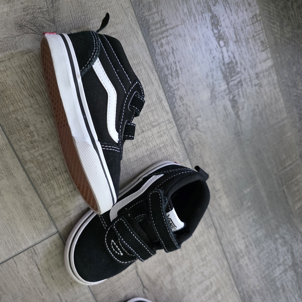 Black and White High-Top Sneakers